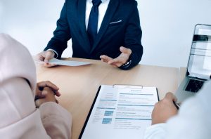 Business situation, job interview concept